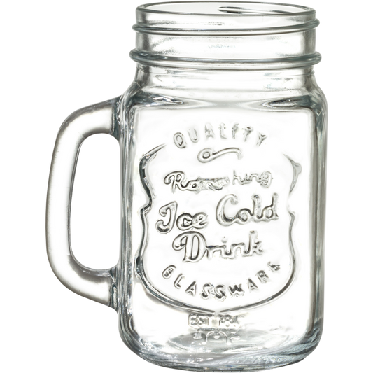 Mason Jar Vidrio Labrado 480ml