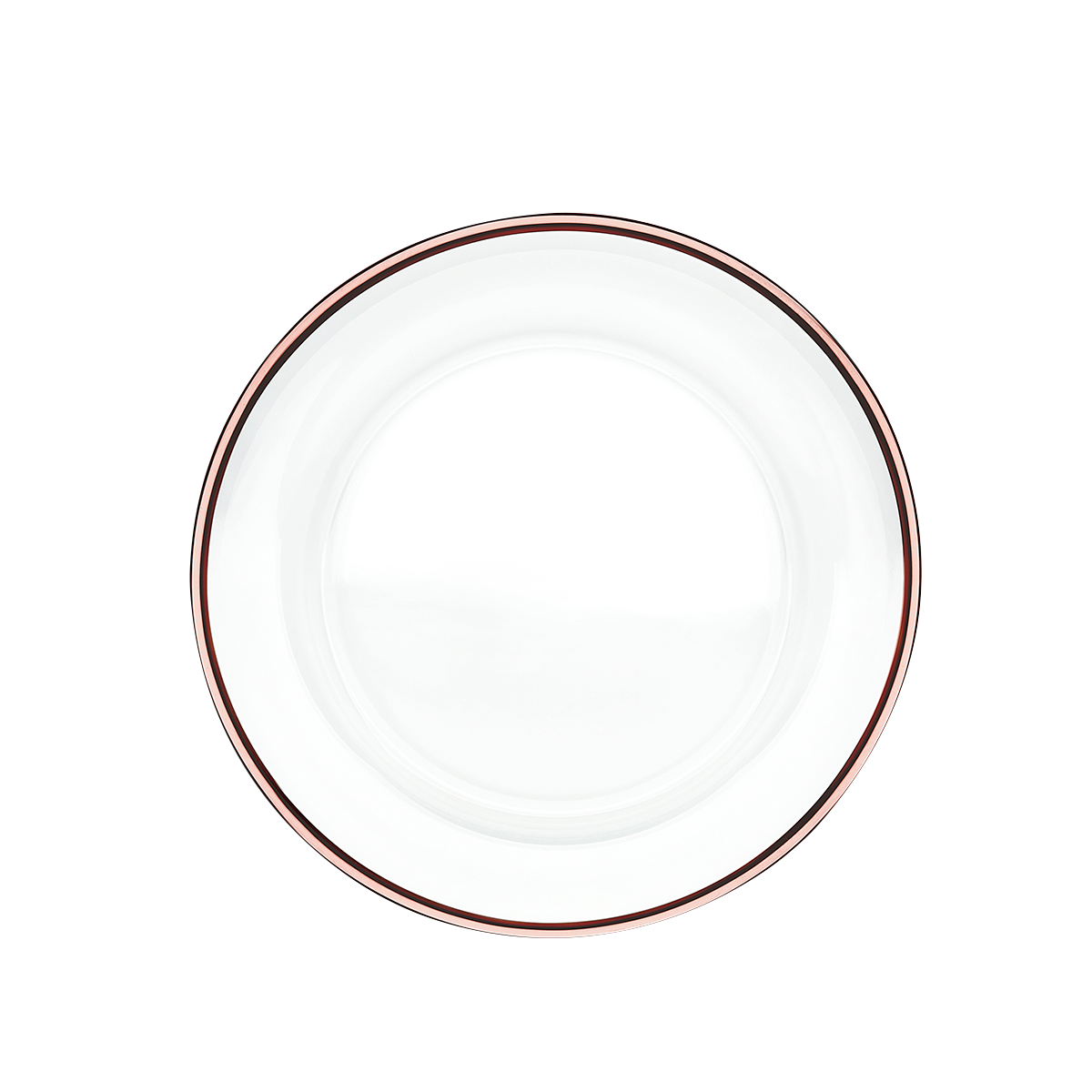 Plato Postre Aria Cristalino Filo Rosa Gold 2720R/6