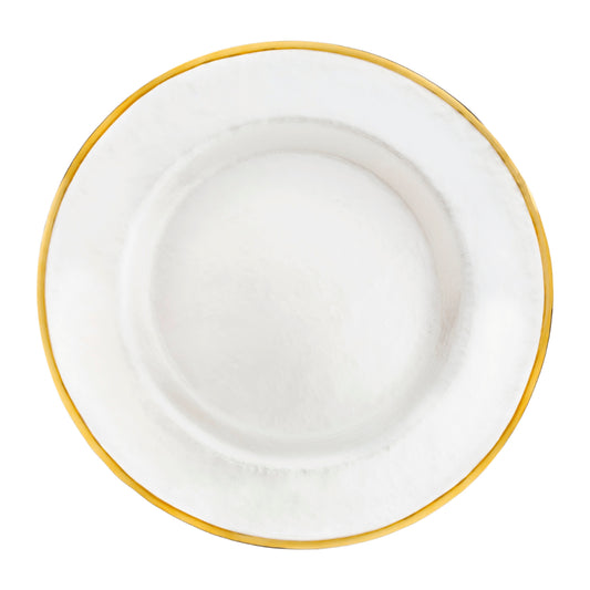 Plato Base Gala Blanco Perla