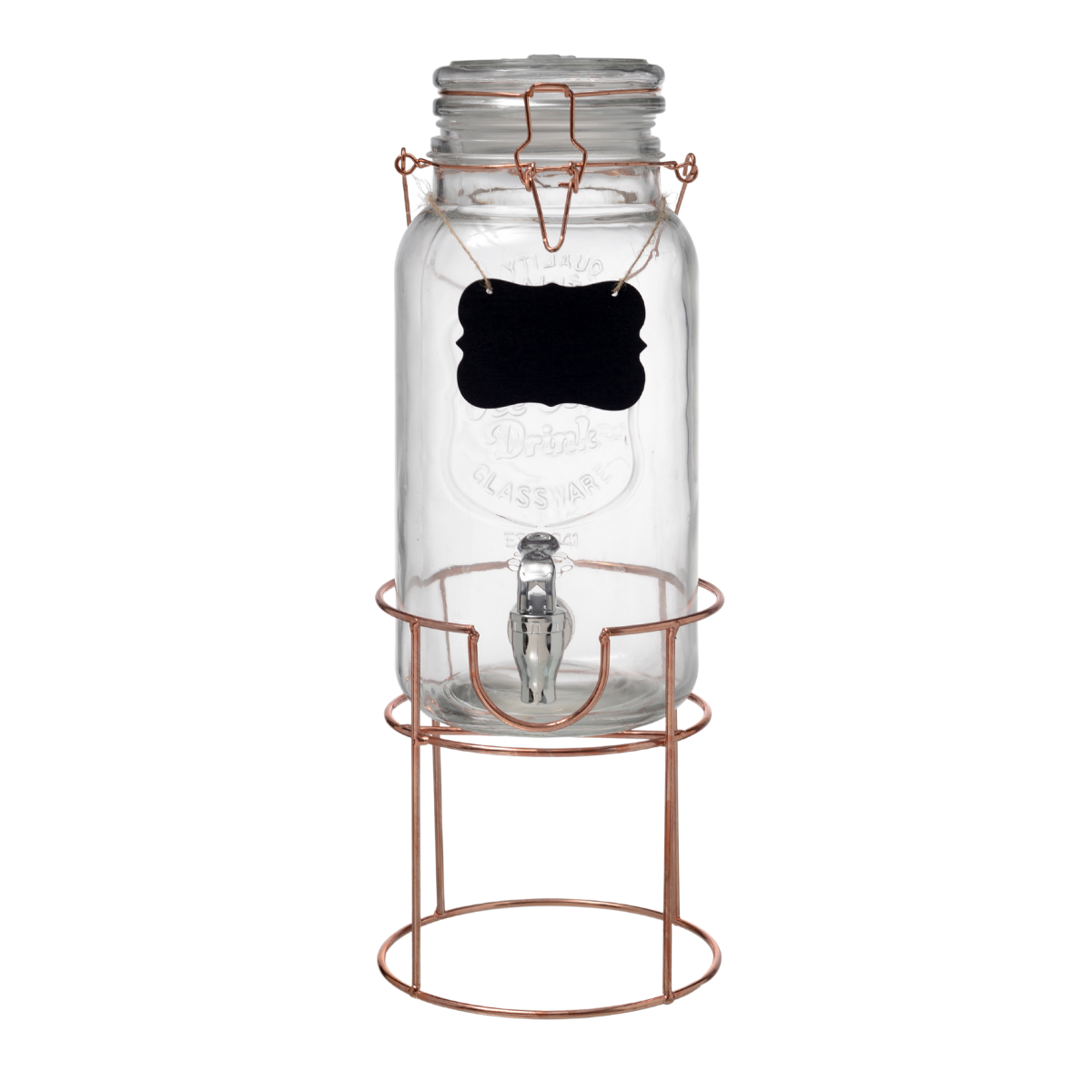 Dispensador de Vidrio 3.5 L c/Tapa Clip