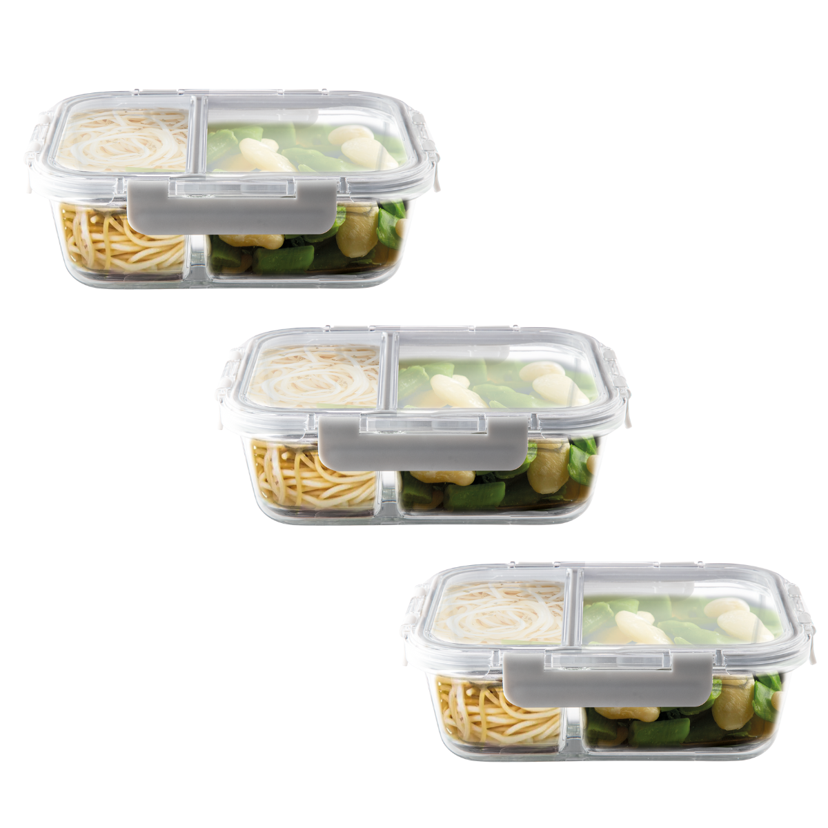 Set Recipientes Cubiq Vidrio