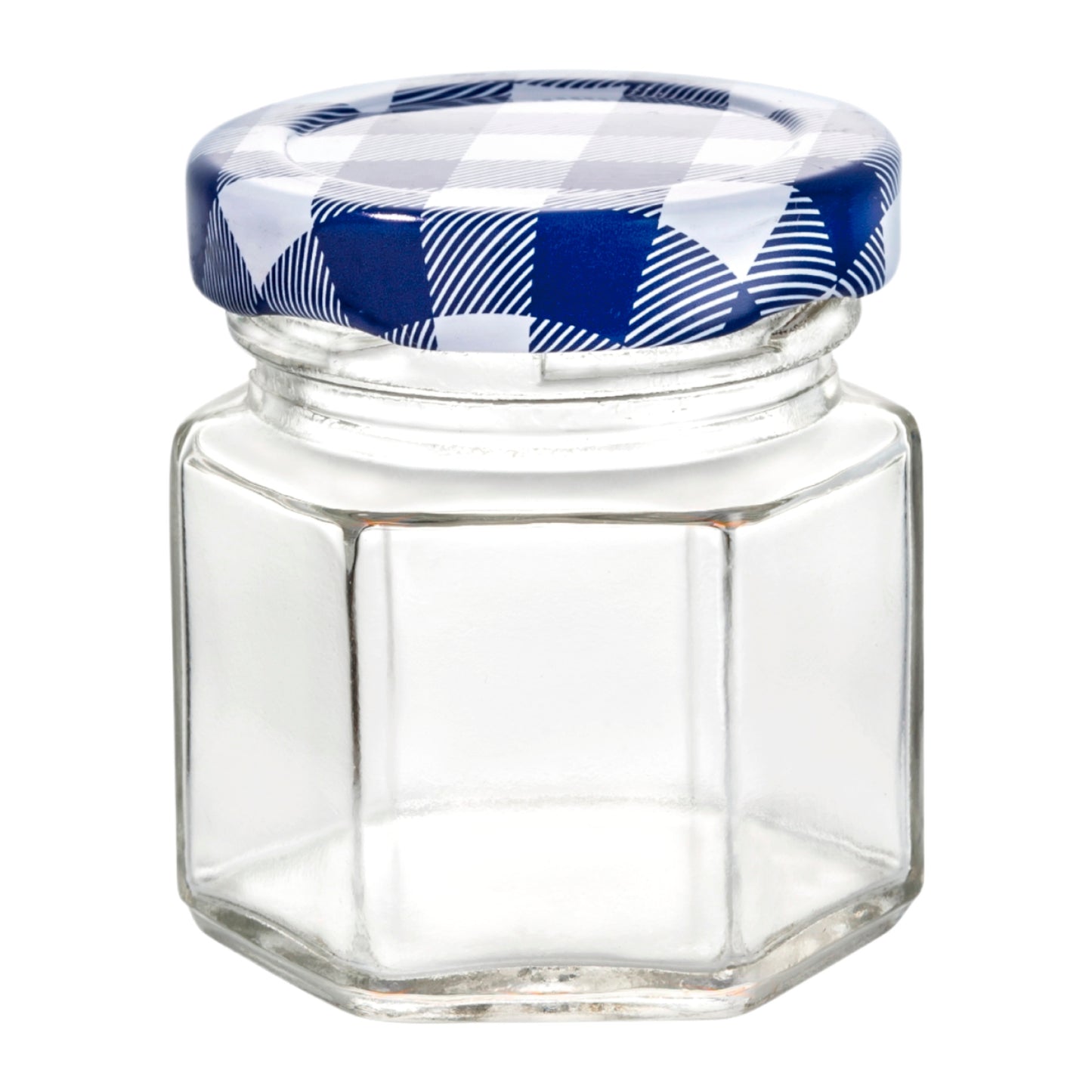 Frasco de Vidrio Hexagonal con Tapa  45 ml