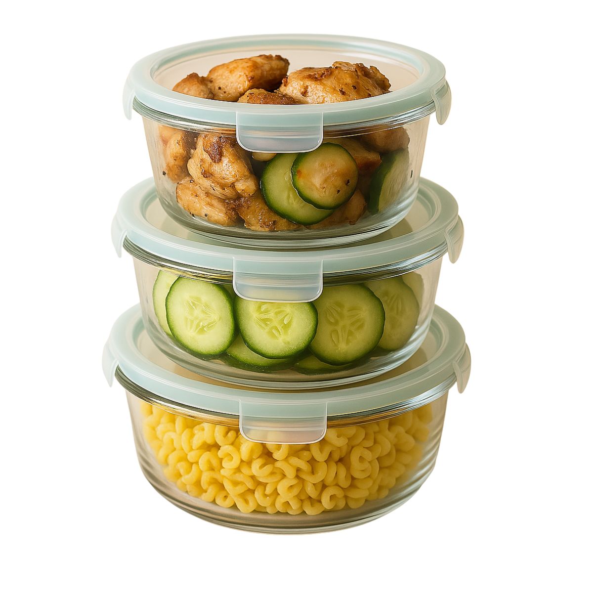 Set Recipientes Cubiq Vidrio