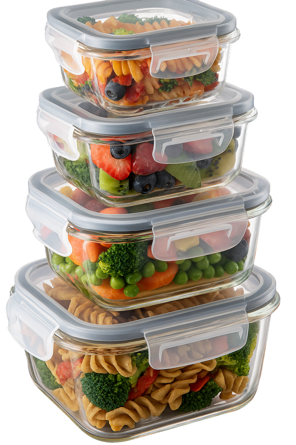 Set Recipientes Cubiq Vidrio