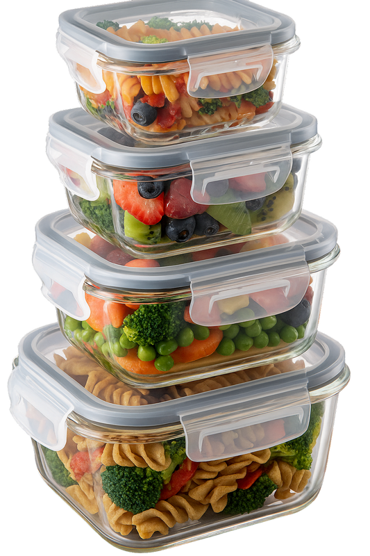 Set Recipientes Cubiq Vidrio