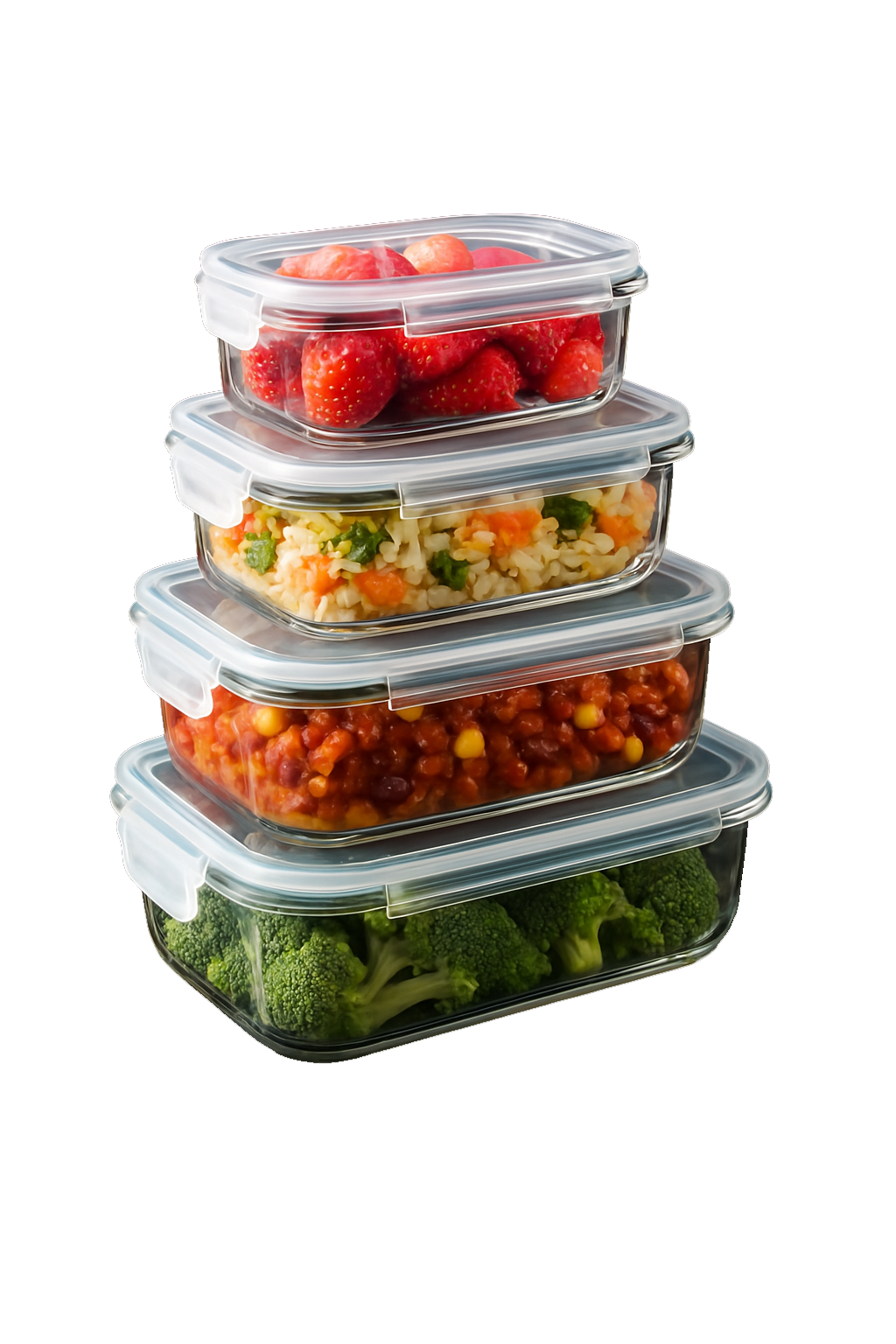 Set Recipientes Cubiq Vidrio