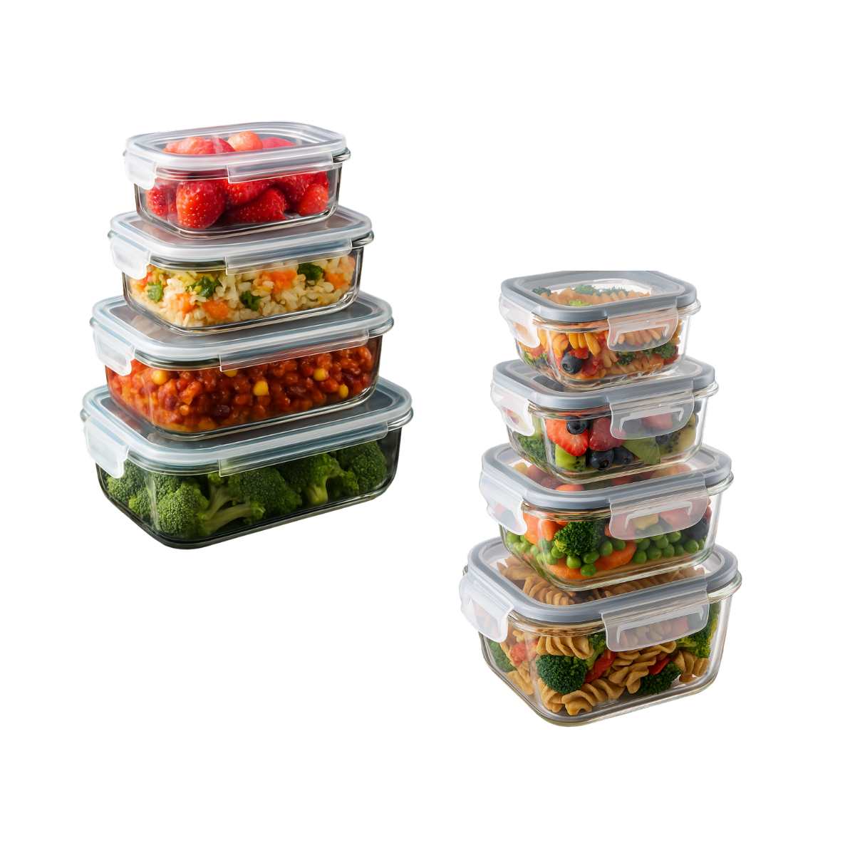 Set Recipientes Cubiq Vidrio