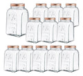 Caja 12 Piezas Brocal De Vidrio Vintage c/T Rosca Gde 1.4 L