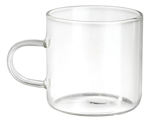 Caja Sellada 72 Piezas Taza Expresso Vidrio de Borosilicato 100 ml