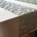Camino de Mesa PVC Comedor Lavables Resistentes Fácil de Limpiar para Mesa Cocina Comedor Restaurante Elegante (Plateado)