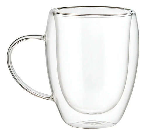 Caja Sellada 24 Piezas Taza de Borosilicato Doble Pared 350 ml