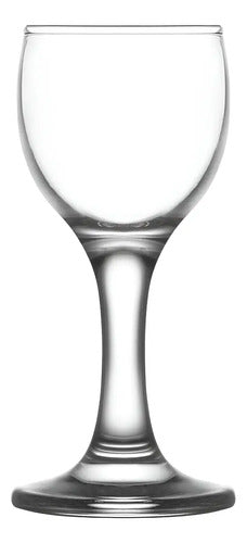 Caja 24 Piezas Copa De Licor Lav De Vidrio Misket 55 Ml