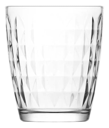 Juego 6 Vasos Artemis Dof Old Fashion Vidrio Labrado 340 ml Para Cocina, Banquetes, Fiestas