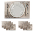Set 6 Manteles individuales tapete mesa comedor 45cmx30cm PVC VITTORI
