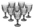 Copas de Vidrio Vino Humo 8 Piezas