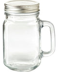 Caja 36 Pz Tarros Mason Jar Liso Vintage Vidrio 480ml Cristalino