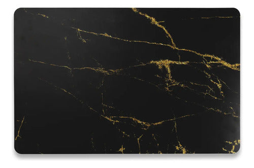 Mantel Individual tapete Rectangular Impreso con diseño Polipropileno Mesa Comedor tapetes Lavables Resistentes Fácil de Limpiar para Mesa Cocina Comedor Restaurante (18, Negro)
