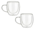 Juego de Tazas para Café, Taza Térmica Doble Pared, Tazas para Cafe y Té, Hechas de Vidrio de Borosilicato, 2 Tazas de 260 ml