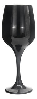 LAV, Juego de Copas de Vino Tinto Cristal Resistente, Variedad de Colores para Eventos, Bodas, Fiestas, Banquetes (24, Negro)