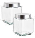 Set 2 Piezas Brocal Cuadrado C/tapa Rosca Chico 1.2 L