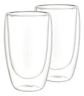 Juego de 2 Vasos Térmicos de Borosilicato doble pared 450 ml ideal para bebidas calientes o frías.