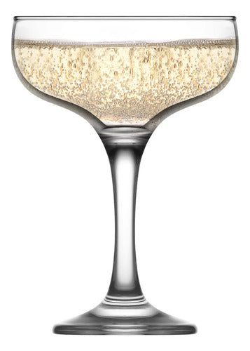 Set 6 Copas Para Cocktail Lav Misket Vidrio 235ml Transparente
