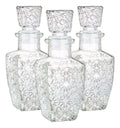 Juego de 36 Mini Licoreras Diamante para Vino y Licor Vidrio Cristal Labrado 125ml