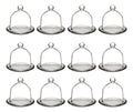 Set 12 Bombonera De Cristal Con Tapa Campana Vidrio Vittori
