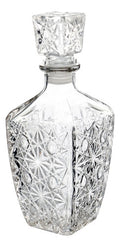 Caja Sellada 24 Piezas Licorera De Vidrio Diamante Mediana 500 ml