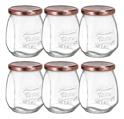 Set 6 Piezas Brocal De Vidrio Lav Tasty 550ml