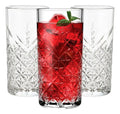 Juego de 36 Vasos Jaiboleros Infinity Diseño Timeless High Ball Grande de Vidrio Cristal 450 ml 15 1/4 oz