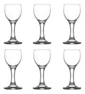 LAV Juego de 6 Copas Miniatura de Vidrio para degustación, shot de cortesía. Ideal para Fiestas y Regalos, 2 oz (55ml)