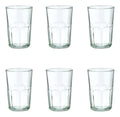 Set 6 Piezas Vaso De Vidrio Cooler Barcelona 470 Ml
