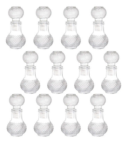 Set de 12 Licoreras labradas Mikonos Nano 60ml