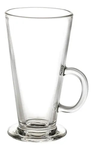 Taza De Vidrio Cónica Alta Set De 6 Piezas