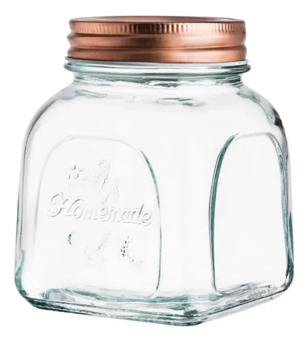 Caja 24 Piezas Brocal De Vidrioito de Vidrio Vintage c/T Rosca Ch 500 ml