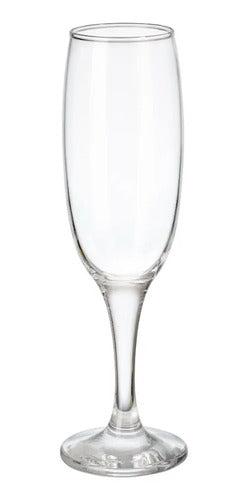 Set 6 Copas Flauta Champagne Lav Empire Vidrio 220ml Transparente