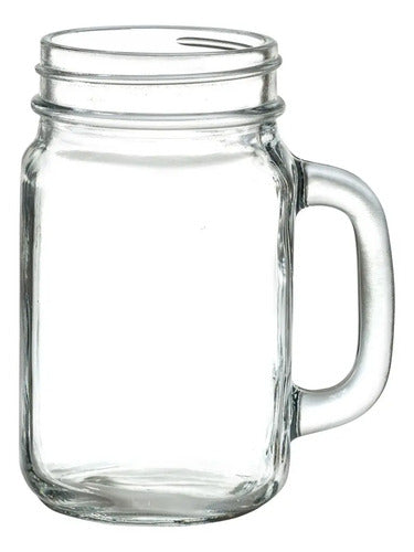 Set 36 Tarros Vaso Frasco Masonjar Liso Vintage Vidrio 480ml Transparente