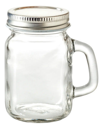 Caja 96 Piezas Mini Tarro Mason De Vidrio c/Tapa Cerrada 120 ml