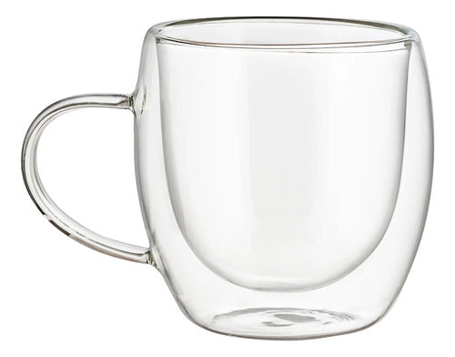 Caja Sellada 24 Piezas Taza de Borosilicato Doble Pared 270 ml