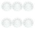 Set Con 6 Piezas Plato Hondo De Vidrio Maguey Crist. 610 ml