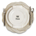 Mantel Individual tapete Circular Mesa Comedor PVC, tapetes Lavables Resistentes Fácil de Limpiar para Mesa Cocina Comedor Restaurante (18, Dorado)
