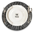 Mantel Individual tapete rectangular Mesa Comedor PVC, tapetes Lavables Resistentes Fácil de Limpiar para Mesa Cocina Comedor Restaurante (18, Negro)