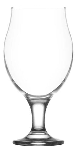 Caja 24 Piezas Copa Cervecera Lav De Vidrio Angelina 570 Ml Cristalino