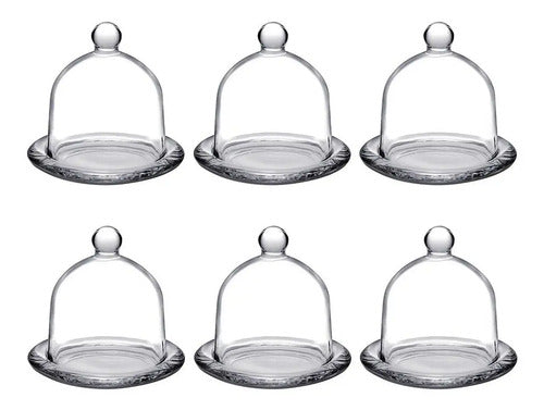 Juego 48 Bombonera Capelo Dulcero De Vidrio Cupcake Mayoreo! Transparente