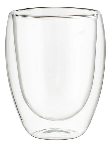 Caja 48 Piezas Vaso De Vidrio de Borosilicato Doble Pared 360 ml 355 ml