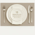 Mantel Individual tapete Rectangular Mesa Comedor Vinilo, tapetes Lavables Resistentes Fácil de Limpiar para Mesa Cocina Comedor Restaurante (18, Gris)