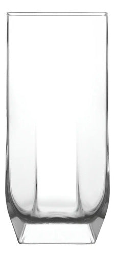 Juego 6 Vasos Tuana Highball Jaibolero Vidrio 330 ml Para Cocina, Banquetes, Fiestas