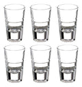 - Juego de 6 Tequileros Caballitos Shot Chupito de Cristal Vidrio modelo Anillos chico