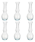 Set 6 Piezas Florero Violetero Ovni De Vidrio 266 Ml